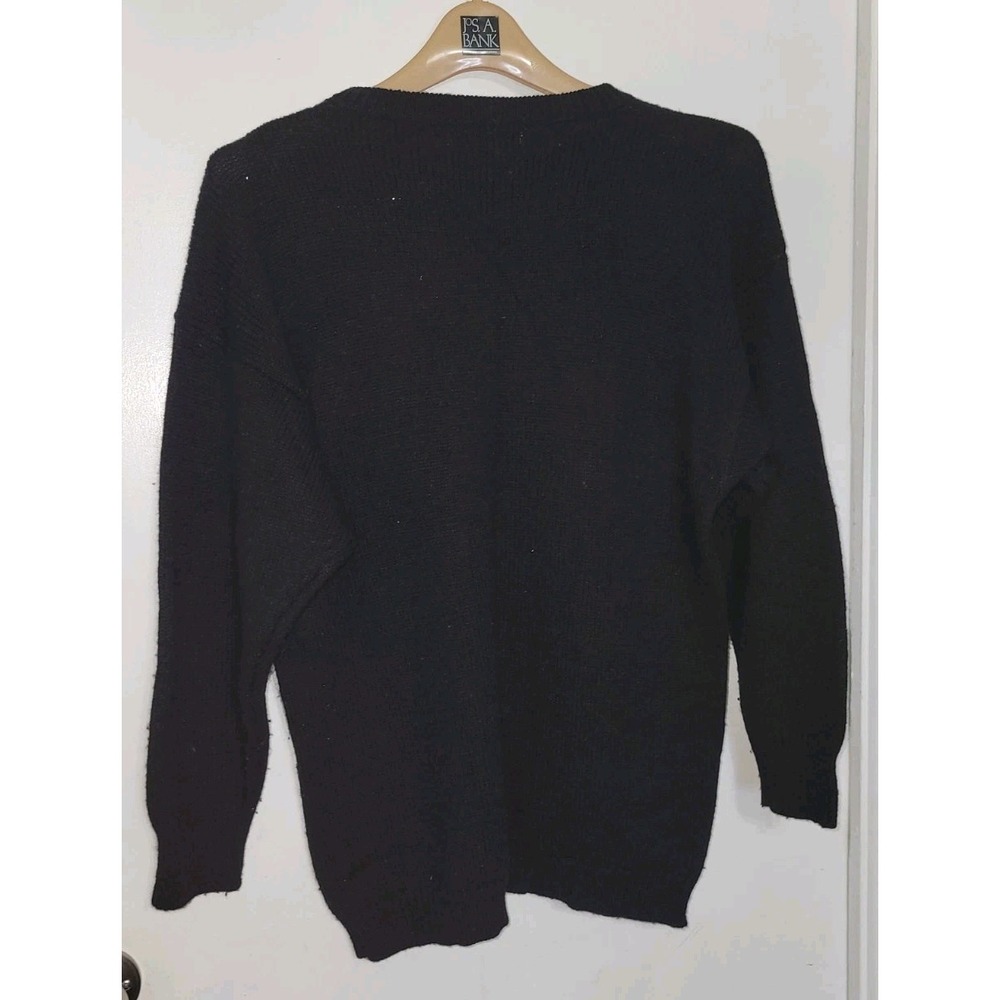 Vtg Eminent Horse Head Sequined Embroidered Sweater Womens Size S Equestrian - Picture 3 of 9